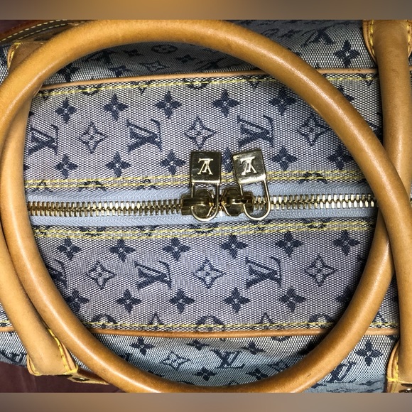 Vintage Denim Louis Vuitton Satchel - Picture 3 of 17